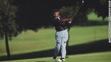 Sifford during the Ralph's Senior Classic Tournament on October 21, 1994 at the Rancho Park Golf Course in Los Angeles.