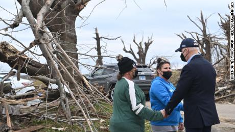 Biden says FBI will cover 100% of costs to clean up Kentucky tornado for first 30 days of recovery