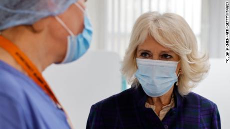 Camilla visits Paddington Haven, a sexual assault referral center in London, on Feb. 10