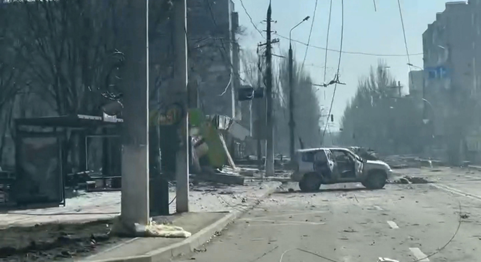 View of Mariupol from a video obtained by DailyExpertNews.