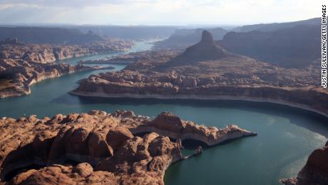 Not only is Lake Powell's water level dropping due to drought, but its total capacity is also shrinking