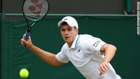 Hurkacz defeated Roger Federer in the quarterfinals at Wimbledon last year.