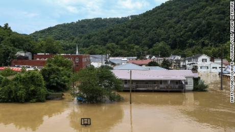 Floyd County was flooded Thursday after heavy rainfall.