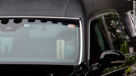 Akie Abe, widow of former Japanese Prime Minister Shinzo Abe, leaves Zojoji Temple after his funeral on July 12.