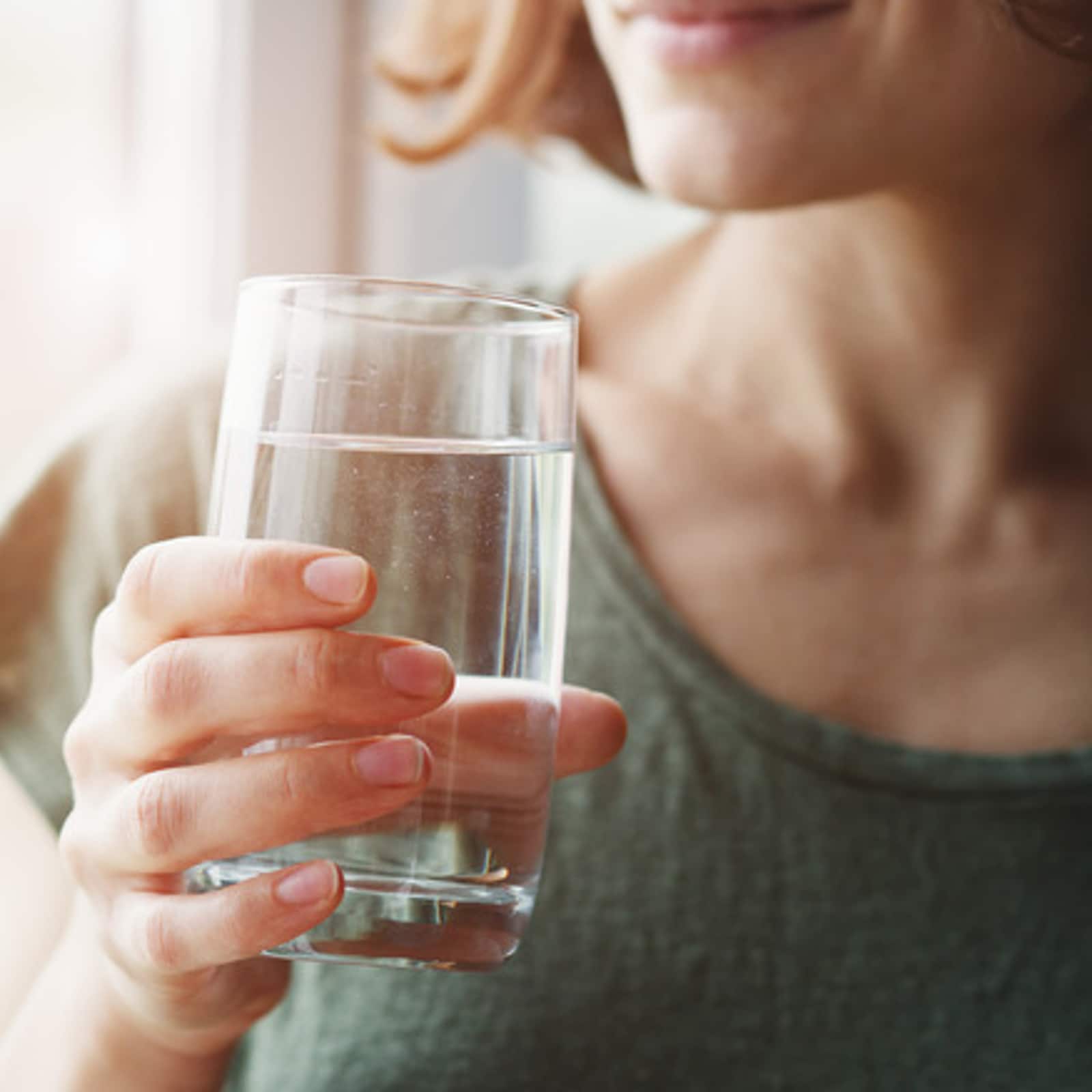 Drinking water first thing in the morning to wake up your digestive system