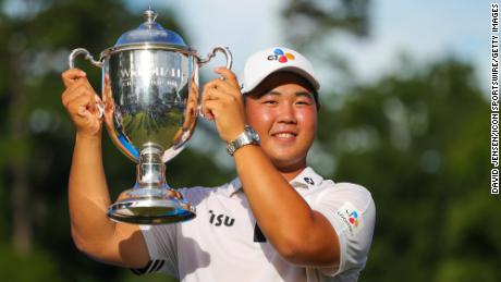 South Korea's Kim Joo-hyung, 20, rises to historic first PGA Tour win