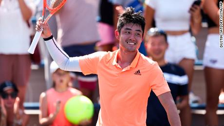 Wu defeated 31-seeded Nikoloz Basilashvili in the first round on Monday.