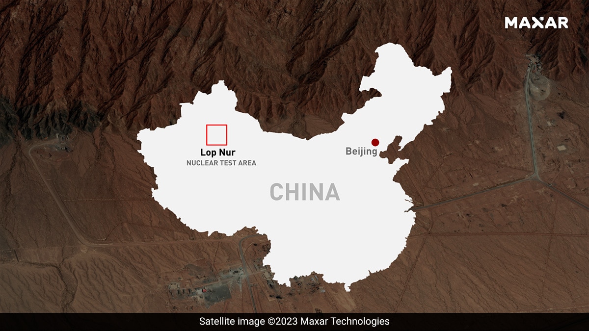 China conducted its first nuclear test in Lop Nur in 1964